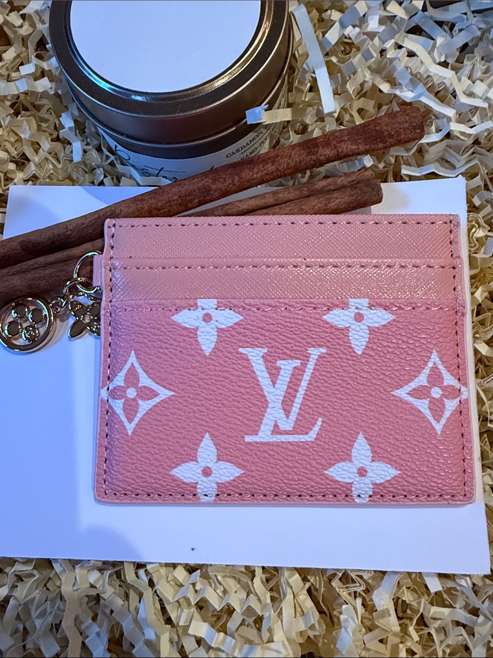 Fashion accessories Pink Monogram Card Holder